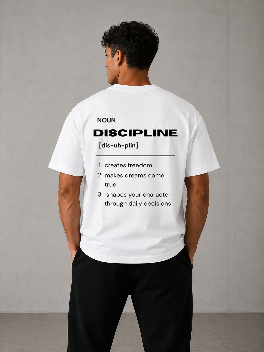 Oversized T-Shirt "Discipline"