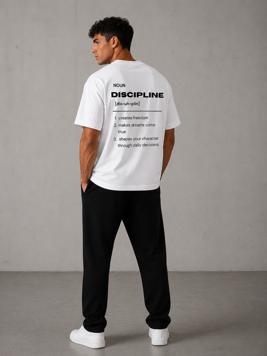 Oversized T-Shirt "Discipline"