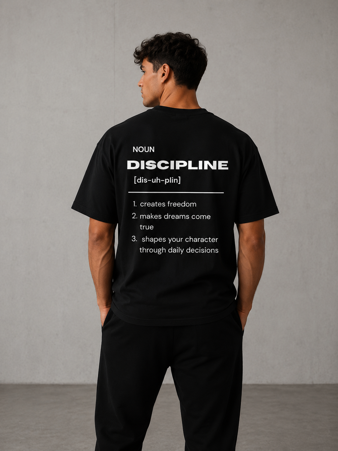 Oversized T-Shirt "Discipline"